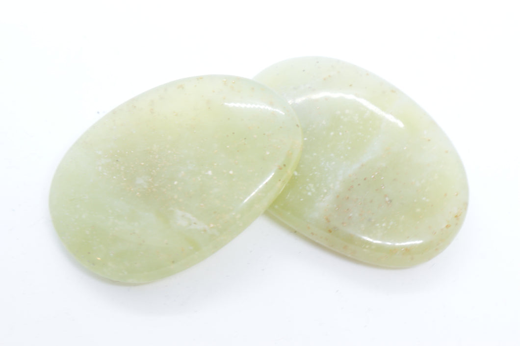 Kristall Palm Stone Grön Jade