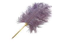 Ladda upp bild till gallerivisning, Fjäderpenna -Lila -Kulspets
