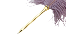 Ladda upp bild till gallerivisning, Fjäderpenna -Lila -Kulspets
