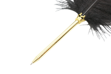 Ladda upp bild till gallerivisning, Fjäderpenna -Svart -Kulspets