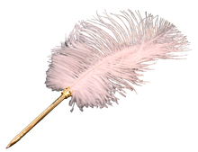 Ladda upp bild till gallerivisning, Fjäderpenna -Rosa -Kulspets