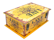 Ladda upp bild till gallerivisning, Kista med budskap -mindre Gul