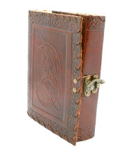 Ladda upp bild till gallerivisning, Handgjord läderbok - Drake