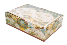 Ladda upp bild till gallerivisning, Kort med kuvert i box - Världskarta