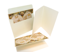 Ladda upp bild till gallerivisning, Kort med kuvert i box - Världskarta