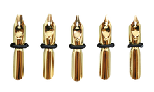 Ladda upp bild till gallerivisning, Fjäderpenna / Kalligrafipenna - Set i vacker box med rosett