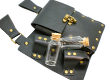 Ladda upp bild till gallerivisning, Bältesväska med två flaskor - Svart