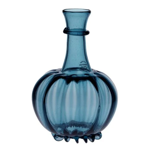 Blå medeltida Flaska
