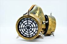 Ladda upp bild till gallerivisning, Steampunk gasmask borstad guldfärg
