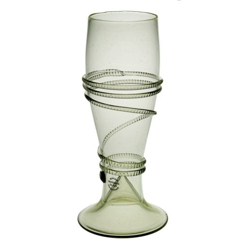 Glas med spiraldekor