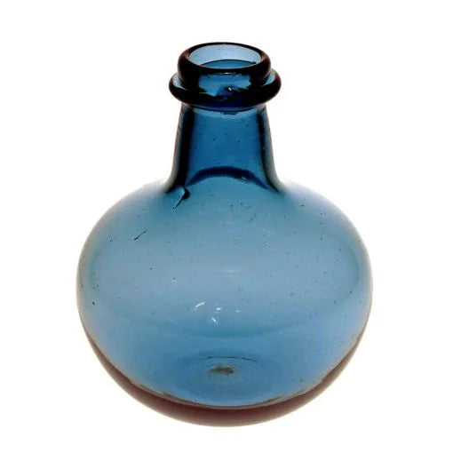 Blå Flaska -Liten rund