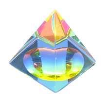 Ladda upp bild till gallerivisning, Glaskristall -pyramid
