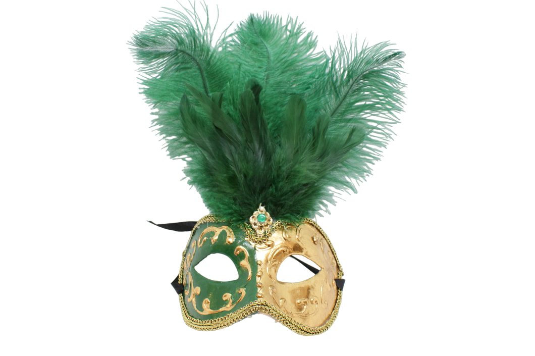 Mask med fjädrar