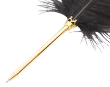 Ladda upp bild till gallerivisning, Fjäderpenna -Svart -Kulspets
