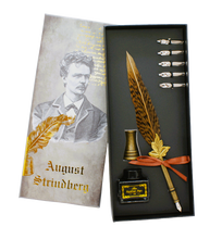 Ladda upp bild till gallerivisning, Fjäderpenna / Kalligrafipenna -August Strindberg
