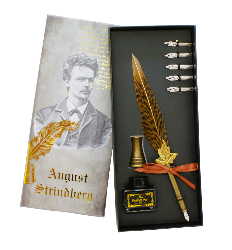 Fjäderpenna / Kalligrafipenna -August Strindberg