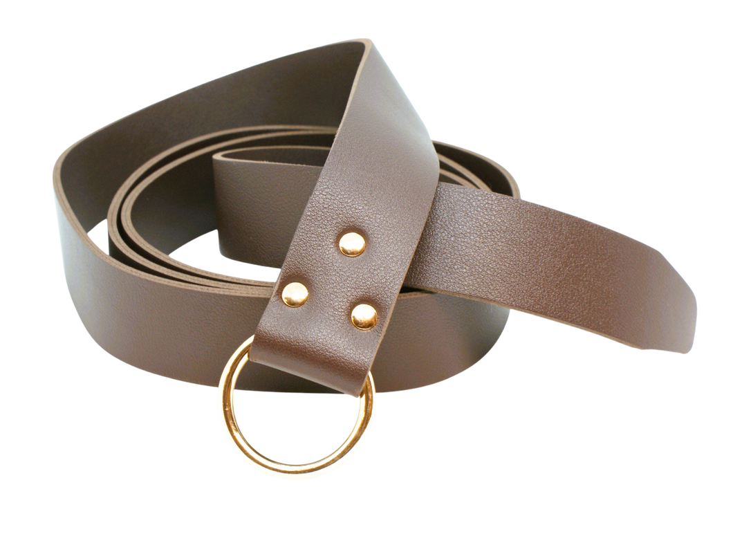 Bälte - Brunt med ring