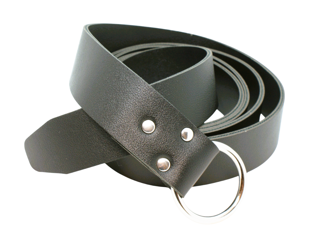 Bälte - Svart med ring