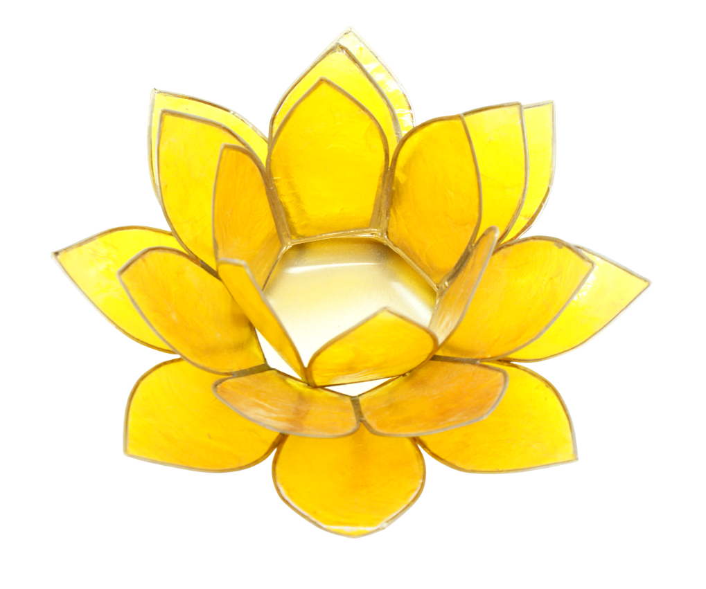Ljuslykta - Lotusblomma - Gul