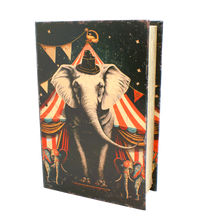 Ladda upp bild till gallerivisning, Bok Box, Stor - Cirkus motiv, mörk bakgrund
