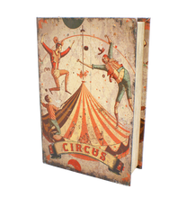 Ladda upp bild till gallerivisning, Bok Box, Stor - Cirkus motiv, ljus bakgrund
