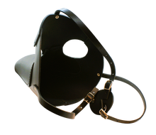 Ladda upp bild till gallerivisning, Svart Steampunk Mask - Handgjord i Läder
