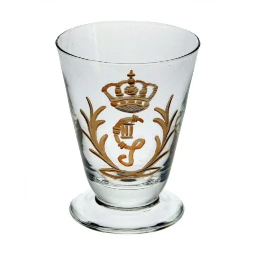 Selterglas med Gravyr -Gustav III