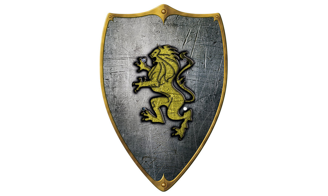 Stor sköld med lejon