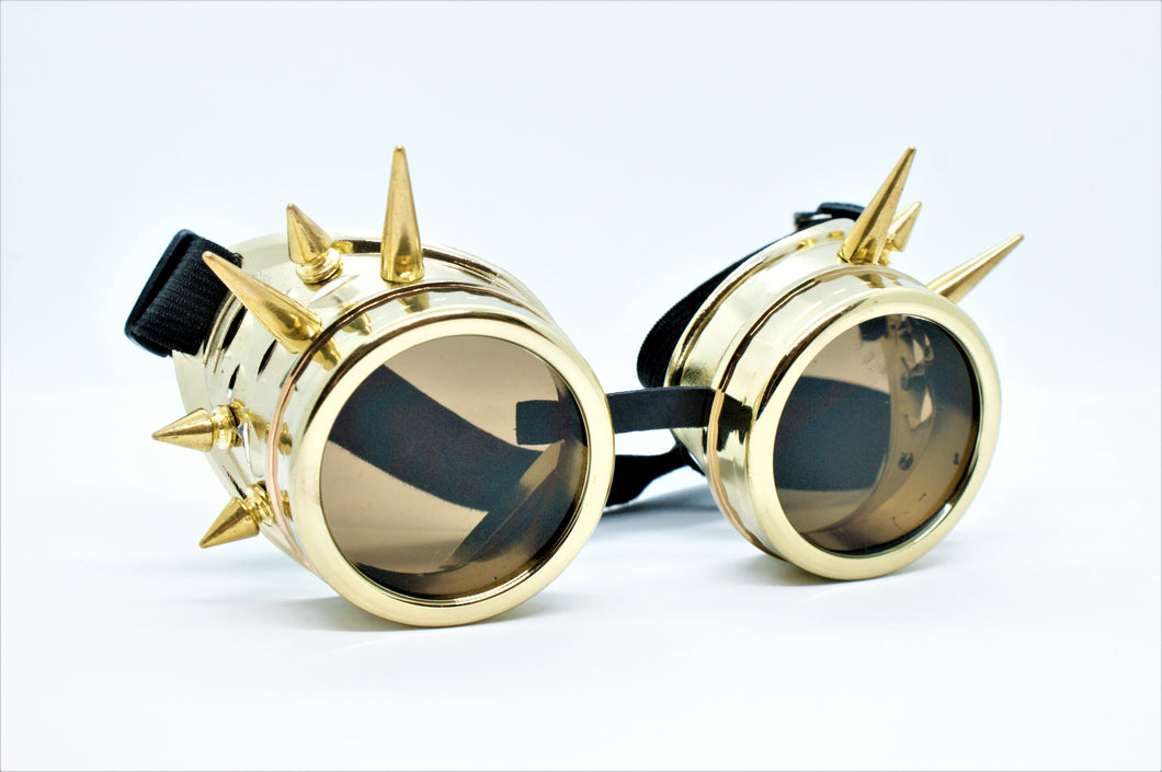 Steampunk Goggles Guld/taggar