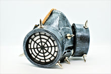 Ladda upp bild till gallerivisning, Steampunk gasmask borstad stålfärg
