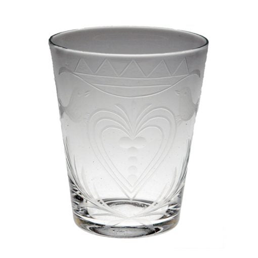 Graverat glas från Santo Domingo