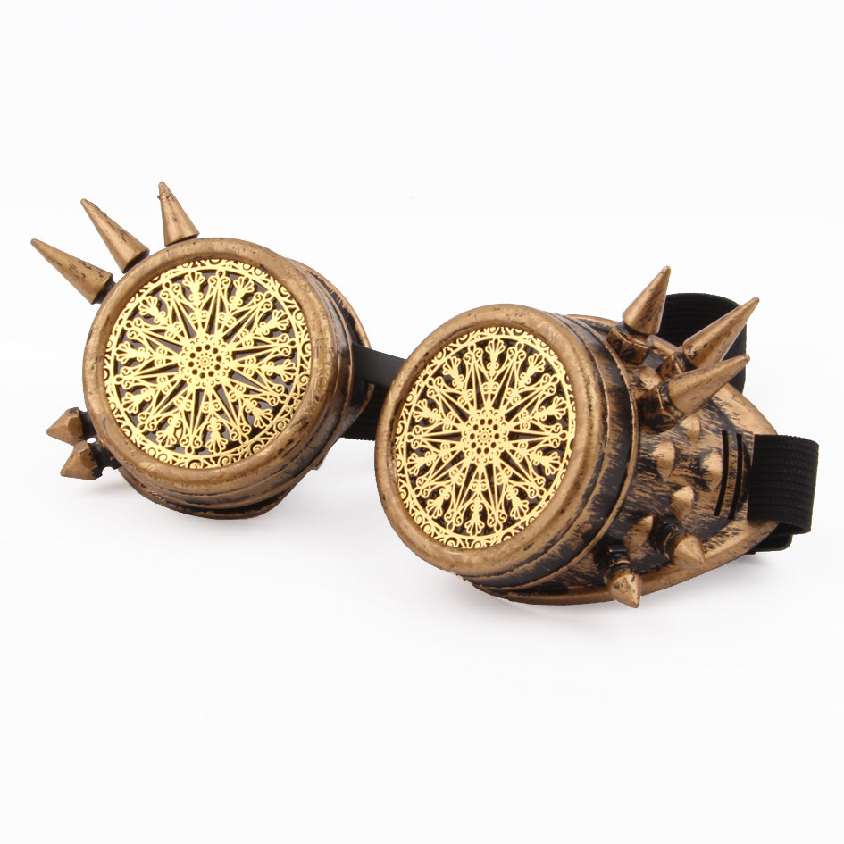 Steampunk Goggles Kopparfärg med taggar